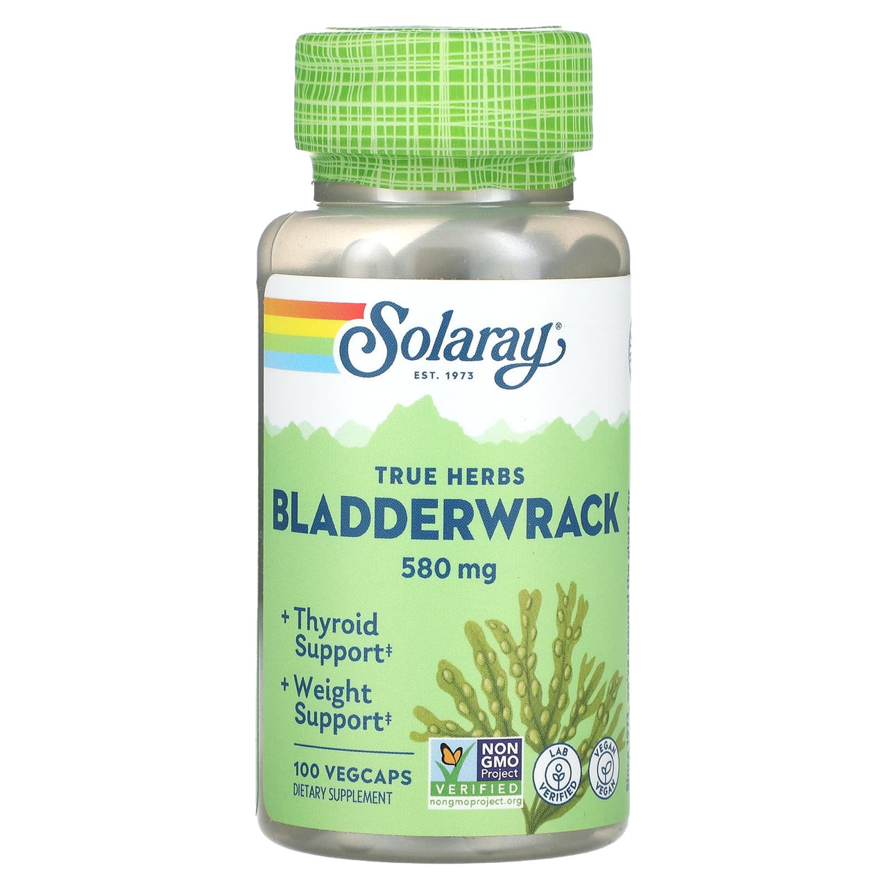 Solaray True Herbs Bladderwrack 580 mg 100 Vegcaps