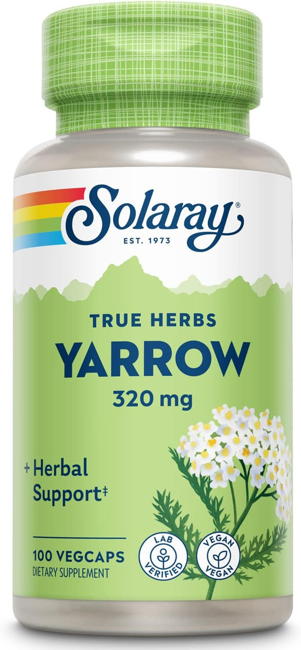 Solaray True Herbs Yarrow 320 mg  100 Vegcaps