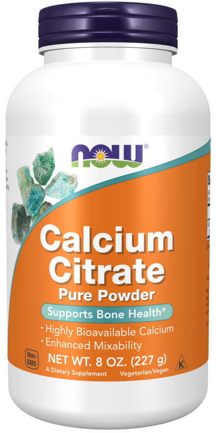 NOW Calcium Citrate Pure Powder 8 oz 