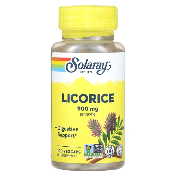 Solaray Licorice 900 mg 100 Vegcaps