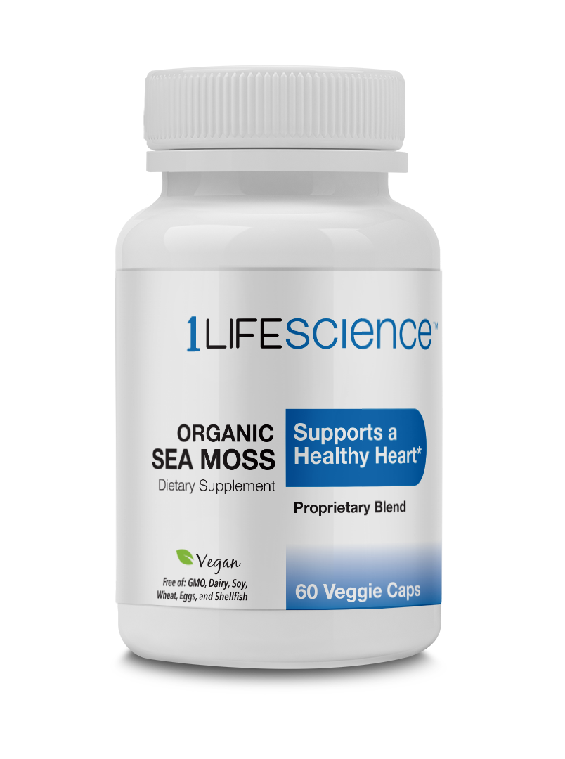 1 Life Science Organic Sea Moss 60 Veggie Caps