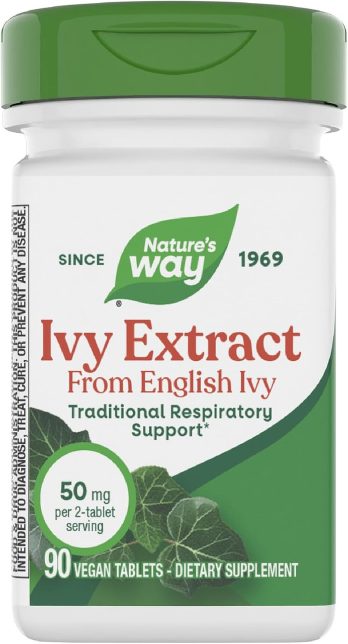 Nature's Way Ivy Extract 50 mg 90 Vegan Tablets