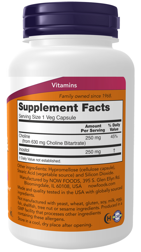 Choline & Inositol Veg Capsules Nervous System Health