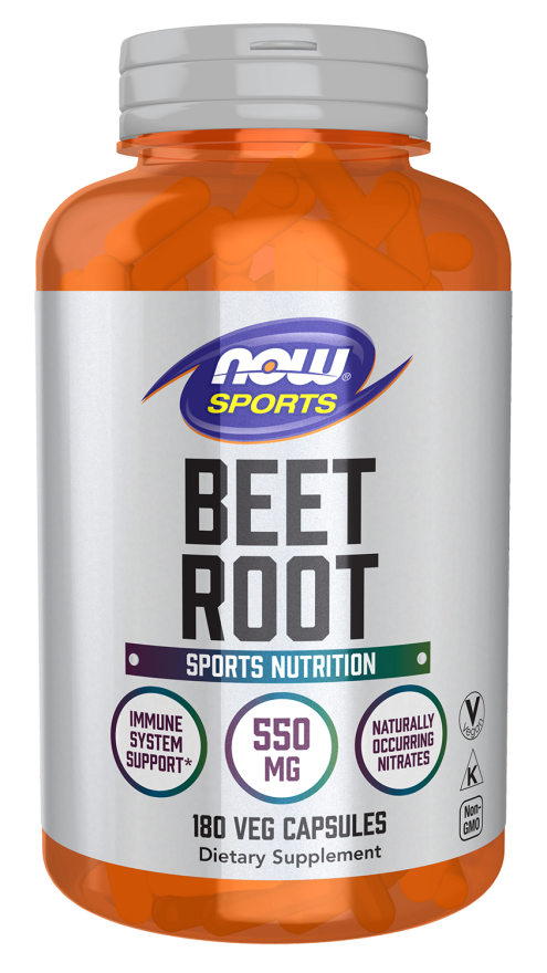NOW Beet Root 550 mg 180 Veg Capsules