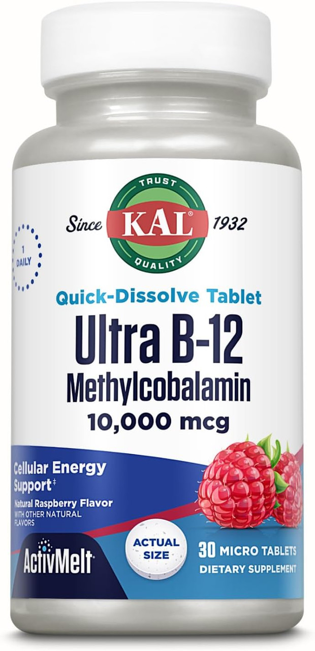 KAL Ultra Vitamin B12 Methylcobalamin 30 micro Tablets
