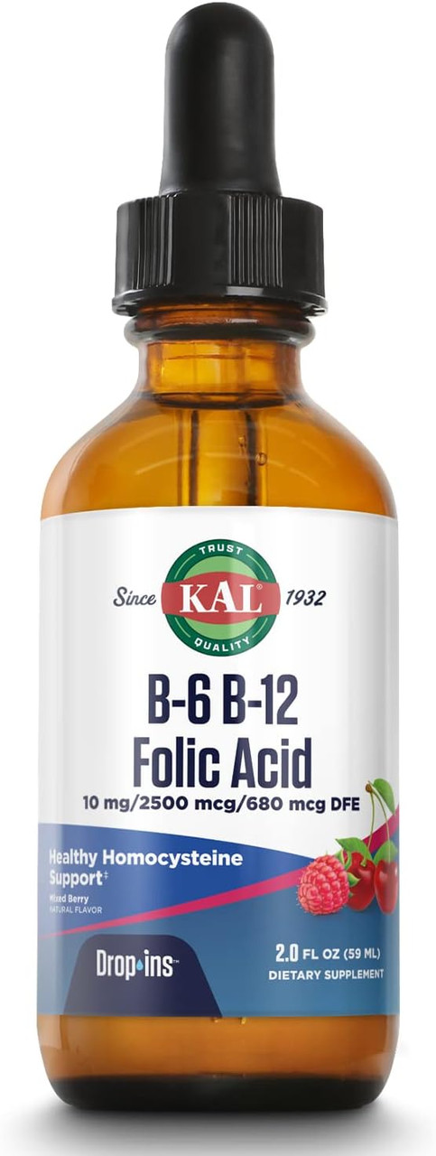 KAL B-6 B-12 Folate, Mixed Berry, 2 fl oz ( 59 ml)