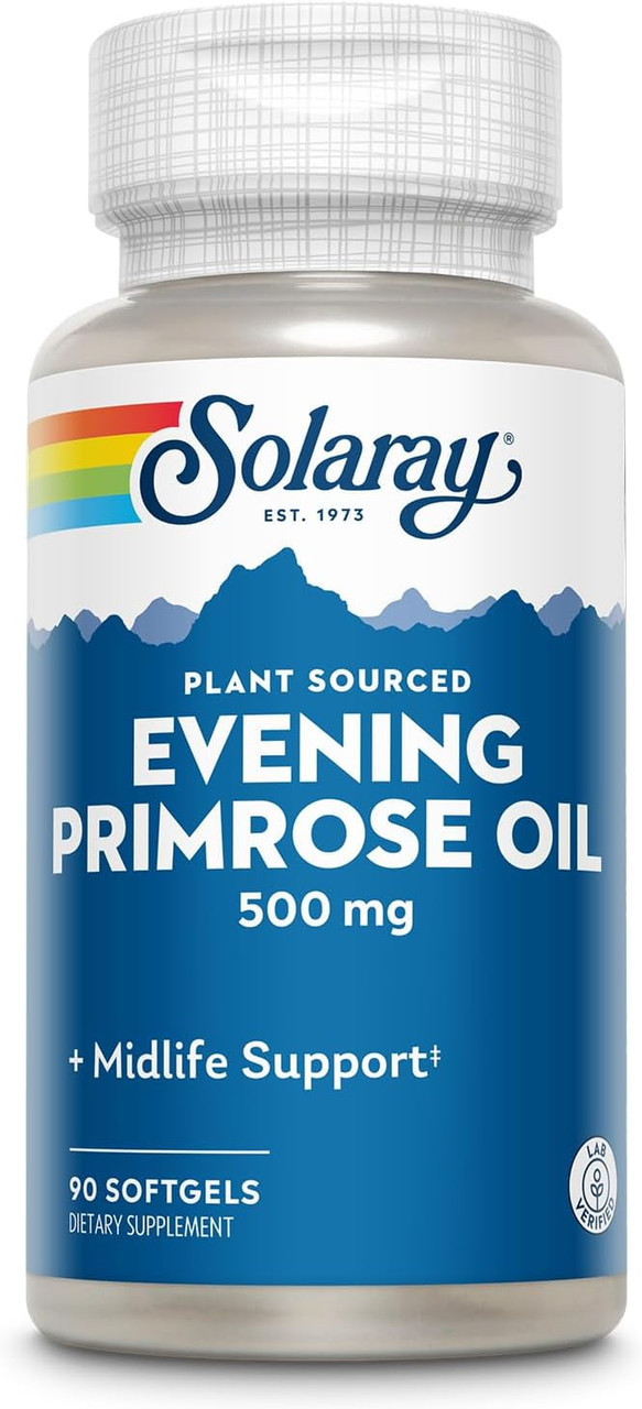 Solaray Evening Primrose Plant-Sourced 500 mg 90 Softgels