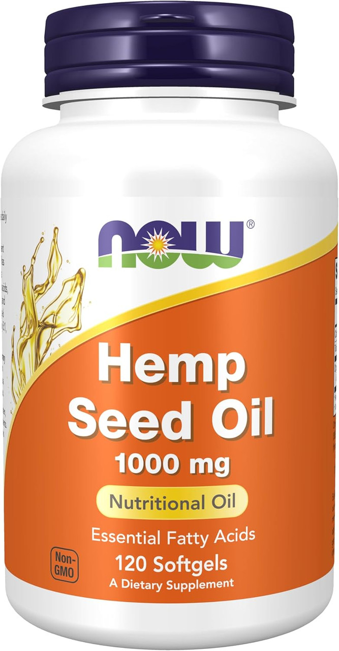 NOW Hemp Seed Oil 1,000 mg 120 Softgels