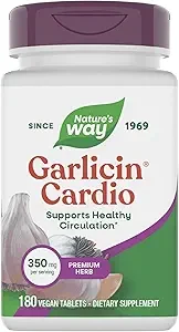 Nature's Way Garlicin Cardio 350 mg 180 Vegan Tablets