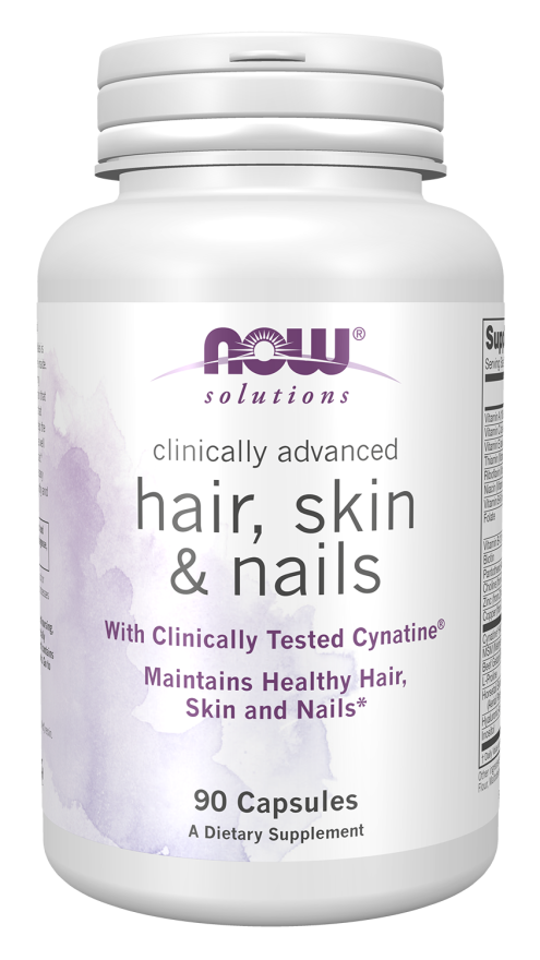 NOW Clinically Advanced Hair, Skin, and Nails 90 Capsules