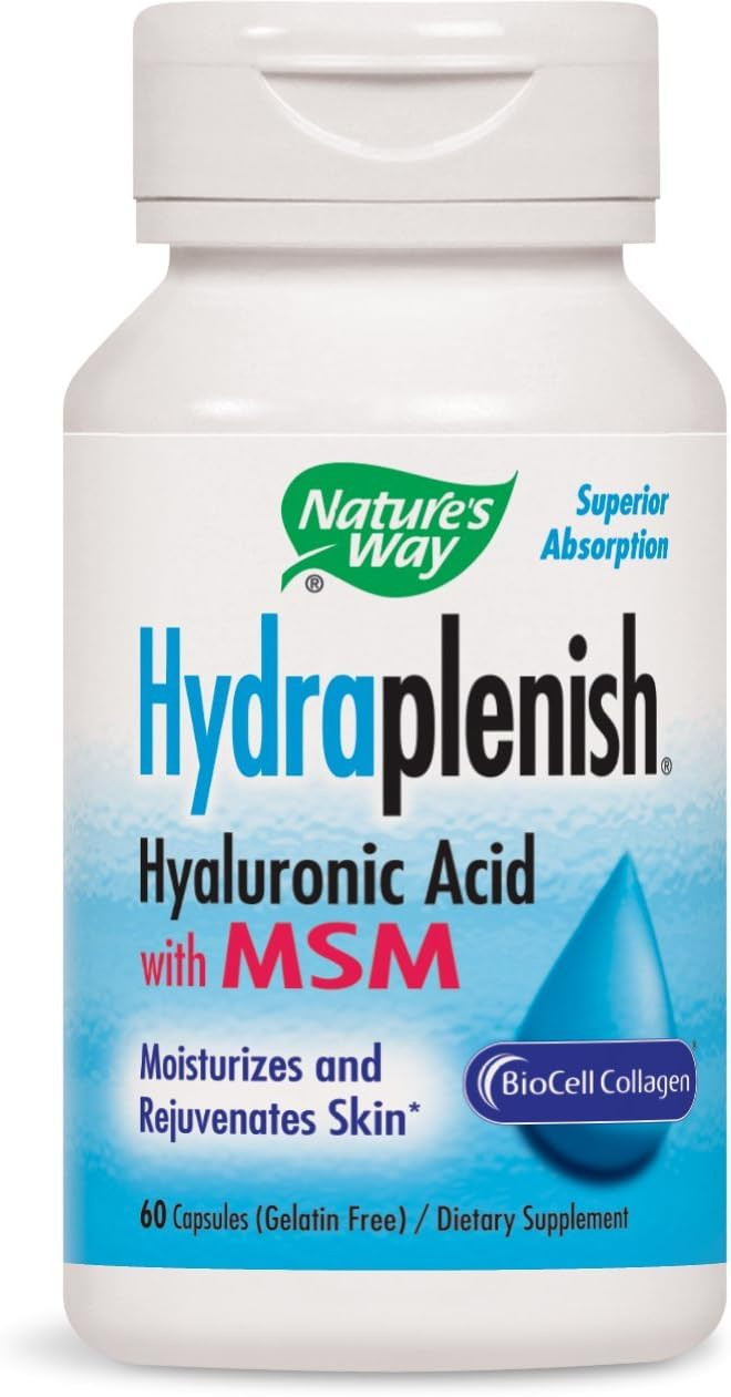Nature's Way Hydraplenish Patented Bio Cell Collagen With OptiMSM 60 Capsules