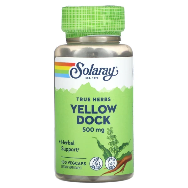 Solaray True Herbs Yellow Dock 500 mg 100 VegCaps