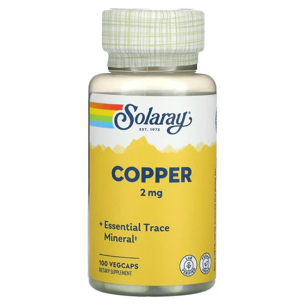 Solaray Copper 2 mg 100 Vegcaps