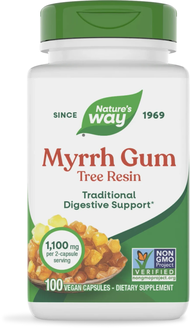 Nature's Way Myrrh Gum Tree Resin 100 Vegan Capsules
