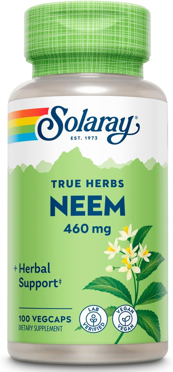 Solaray True Herbs Neem 460 mg 100 Vegcaps