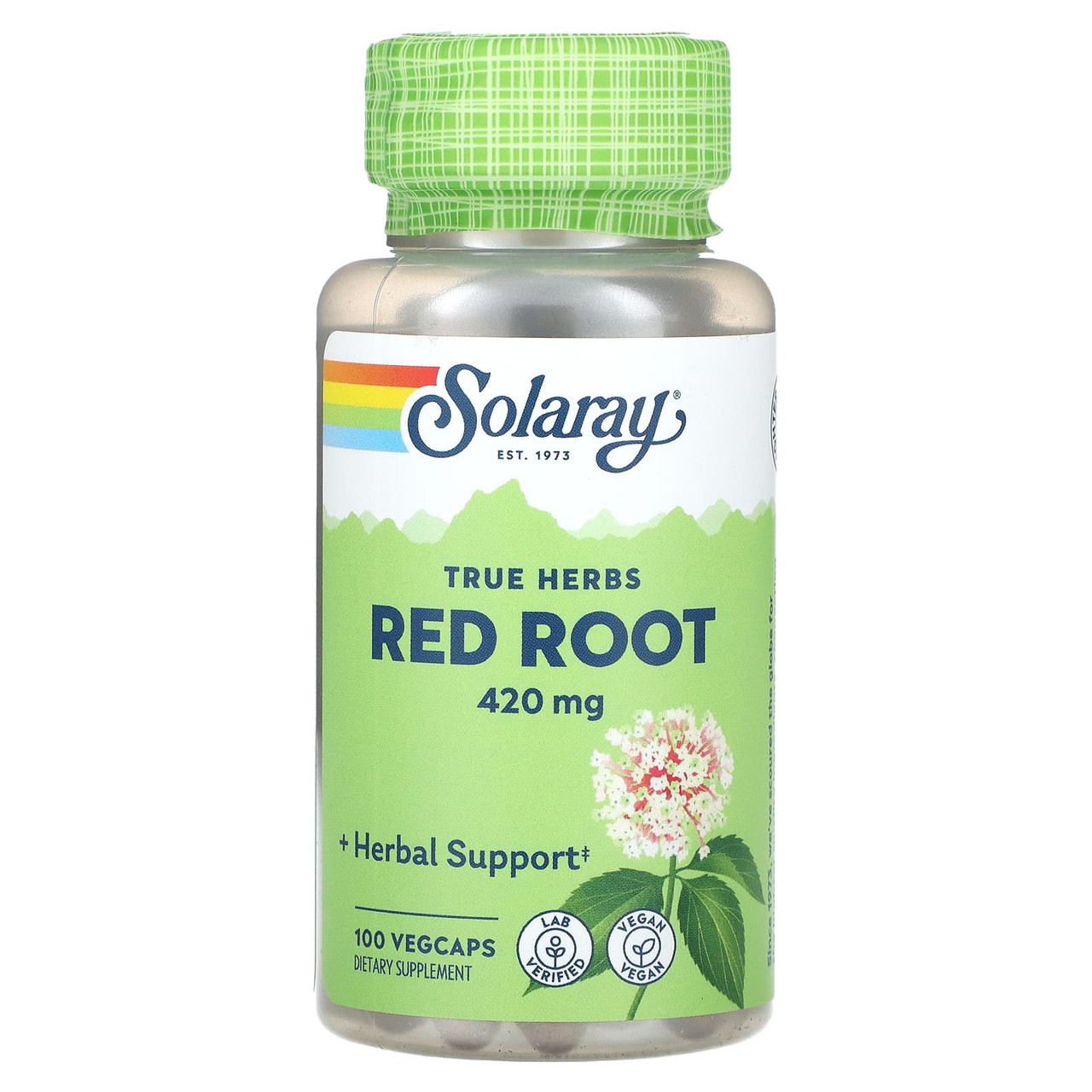 Solaray True Herbs Red Root 420 mg 100 Vegcaps