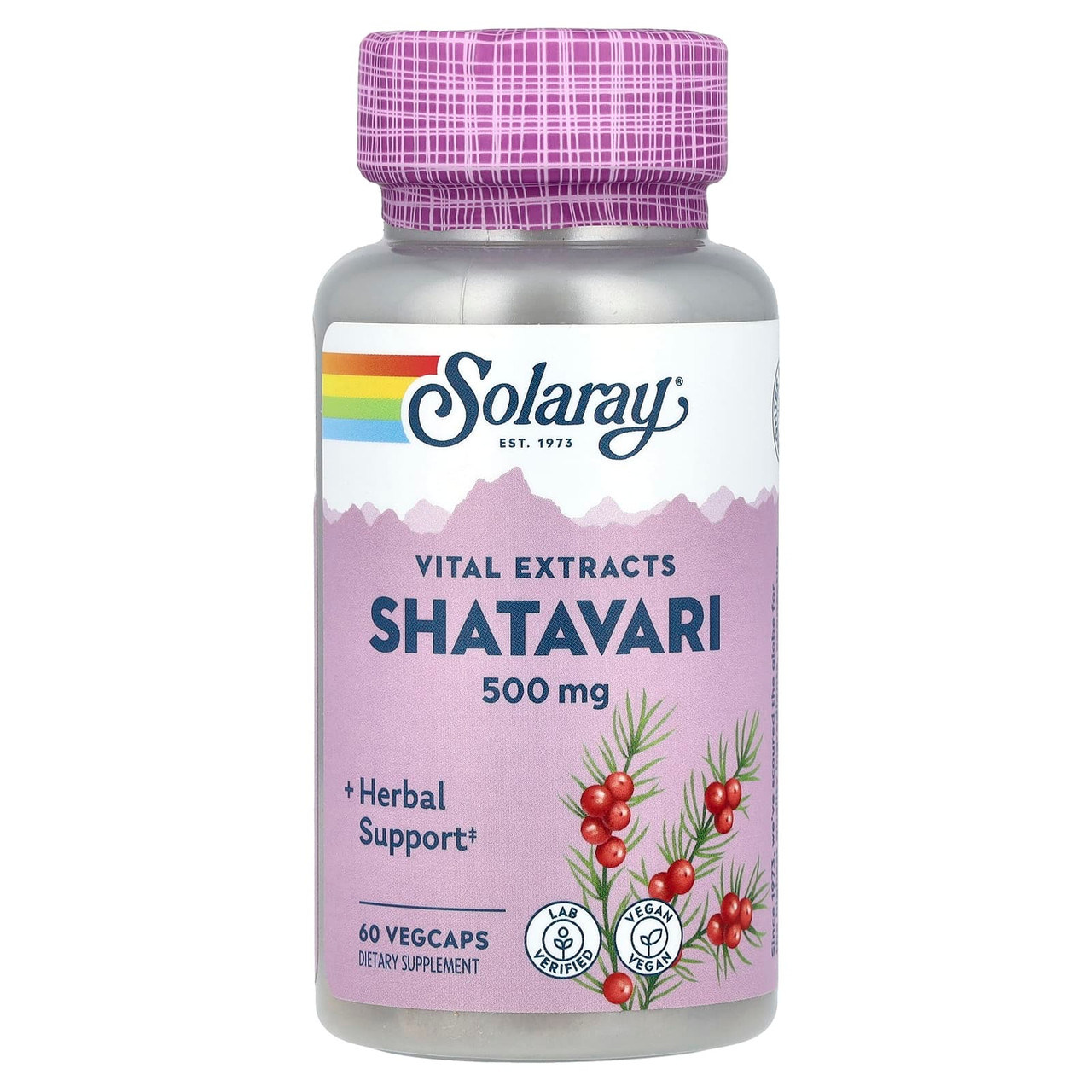 Solaray Vital Extracts Shatavari 500 mg 60 Vegcaps
