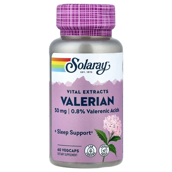 Solaray Vital Extracts Valerian 50 mg 60 Vegcaps