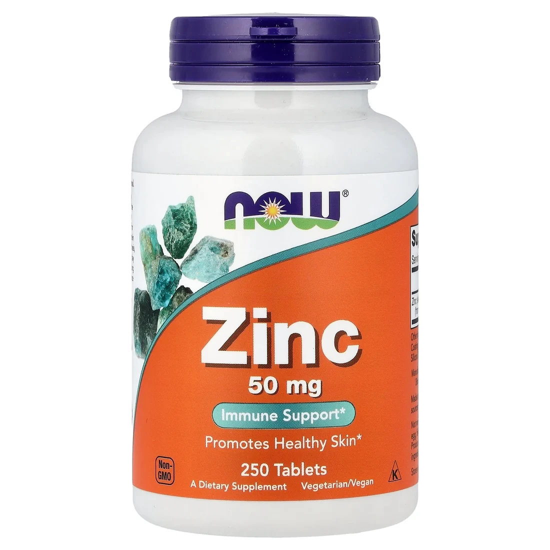 NOW Zinc 50 mg 250 Tablets