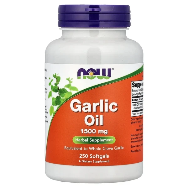 NOW Garlic Oil 9 mg (Concentrated Oil) 250 Softgels