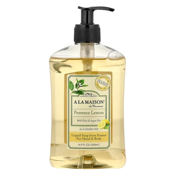 A La Maison de Provence Provence Lemon With Olive & Argan Oils Hand and Body Liquid Soap 16.9 fl oz