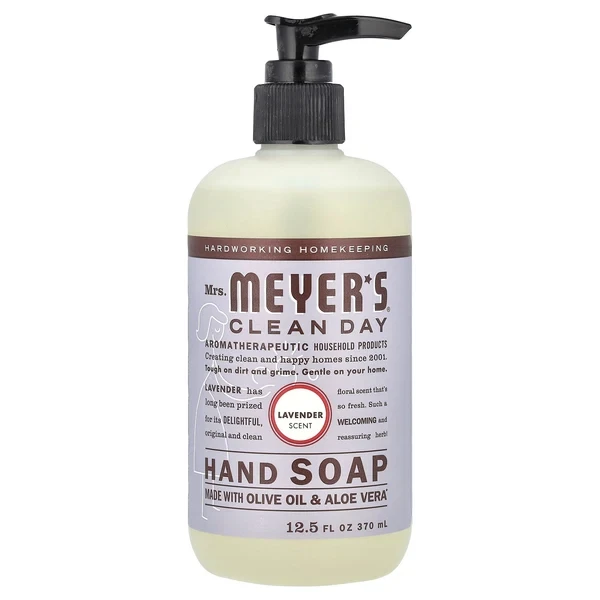 Mrs. Meyer's Clean Day Hand Soap With Olive Oil & Aloe Vera (LAVENDER) 12.5 fl oz