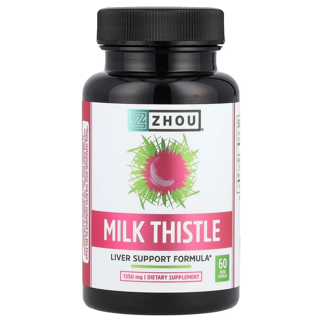 ZHOU Milk Thistle Liver Support Formula 60 Veggie Capsules