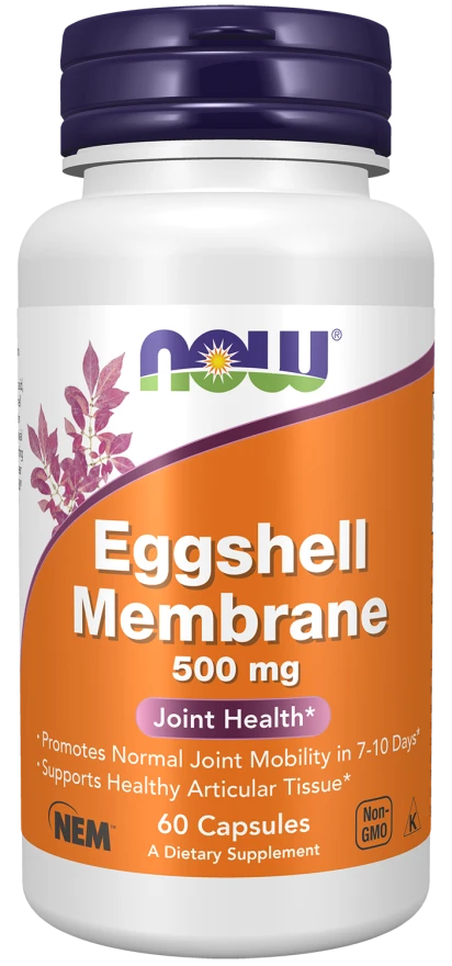 NOW Eggshell Membrane 500 mg 60 Veg Capsules