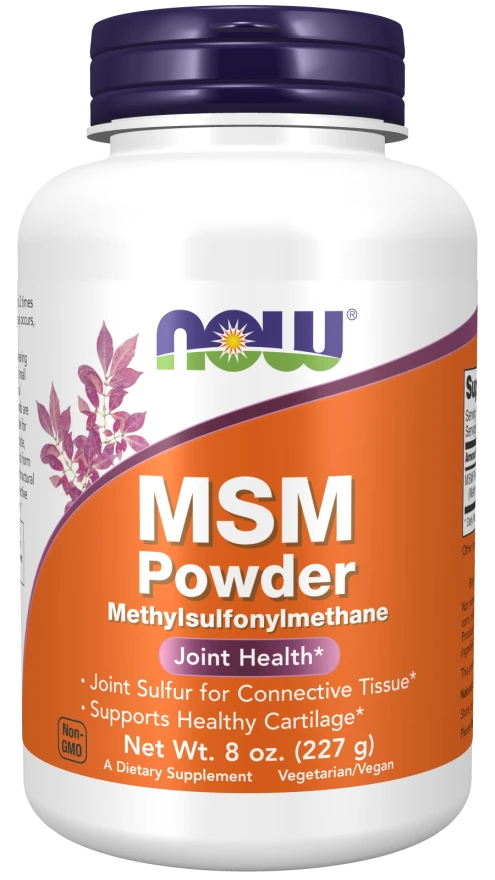 NOW MSM (Methylsulfonylmethane) Powder 1,800 mg 8 oz
