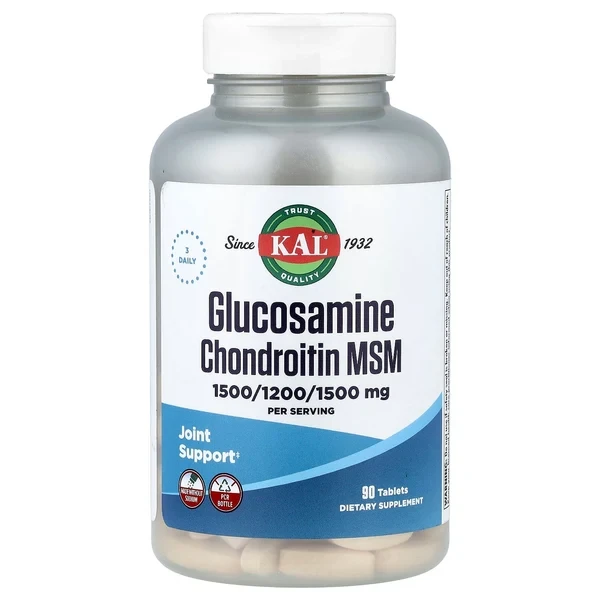 KAL Glucosamine Chondroitin MSM 1500/1200/1500 mg 90 Tablets