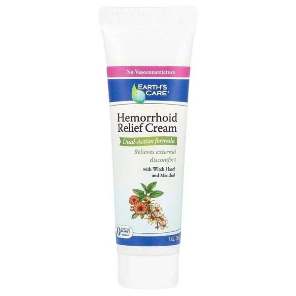 Earth's Care Hemorrhoid Relief Cream 1 oz