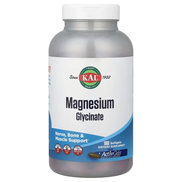 KAL Magnesium Glycinate 315 mg 180 Softgels