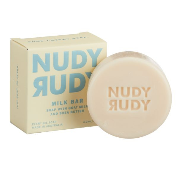 Nudy Rudy Milk Bar  With Goat Milk and Shea Butter Bar Soap 4.2 oz