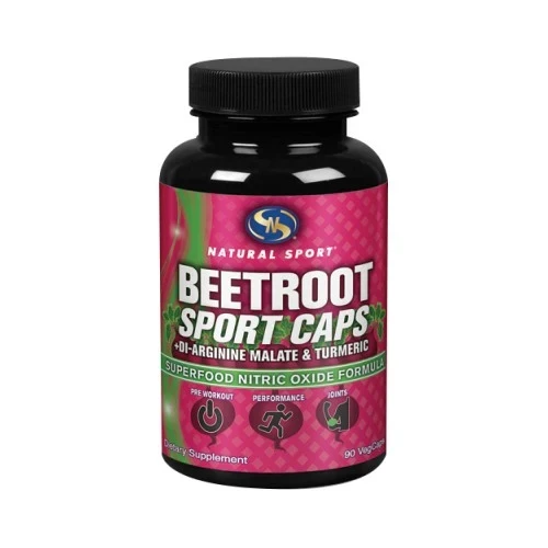 Natural Sport Beetroot Sport Caps Plus Turmeric & Di-Arginine Malate 90 Vegcaps 