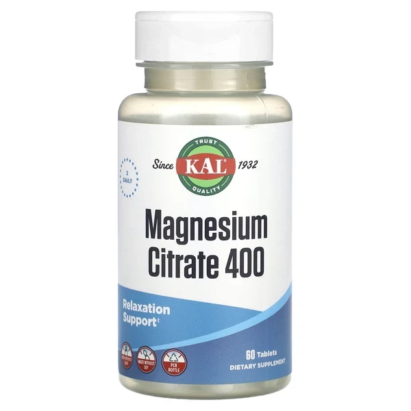 KAL Magnesium Citrate 400  400 mg 60 Tablets 