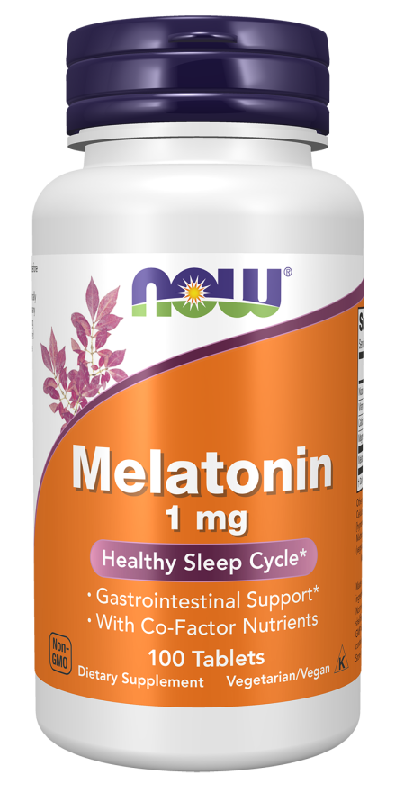 NOW Melatonin 1 mg 100 Tablets 