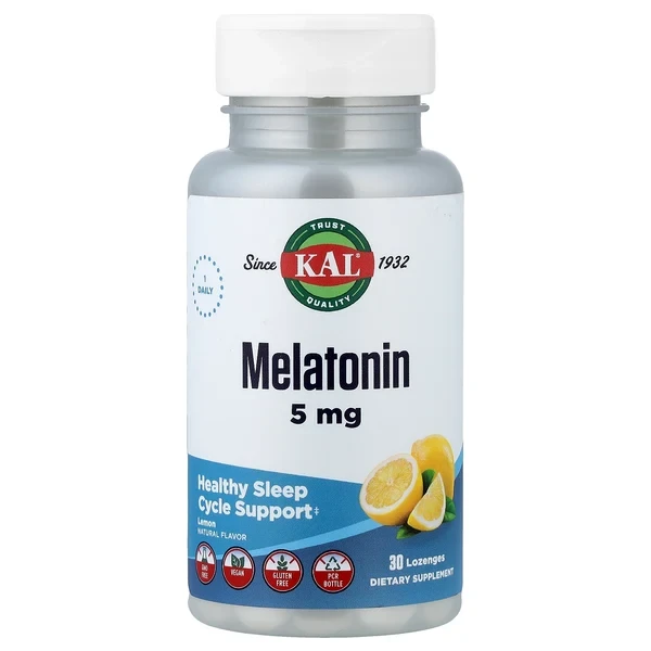 KAL Melatonin 5 mg  30 Lozenges (LEMON FLAVOR)