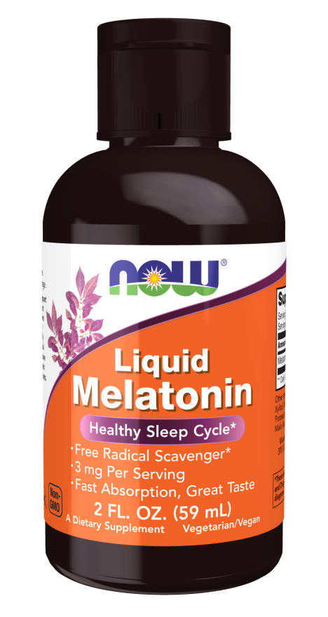 NOW Liquid Melatonin 3 mg 2 fl oz
