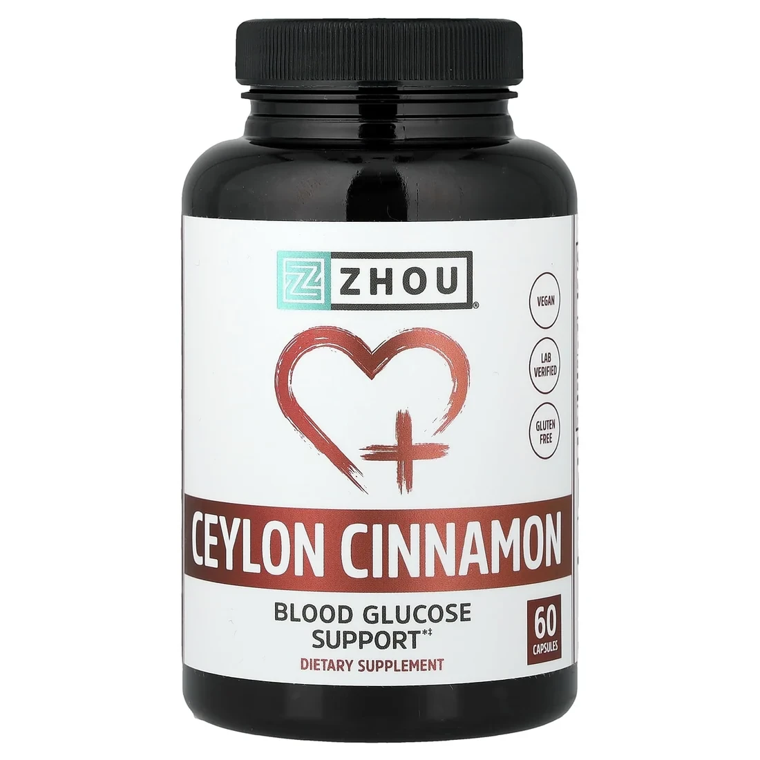 ZHOU Ceylon Cinnamon 60 Capsules