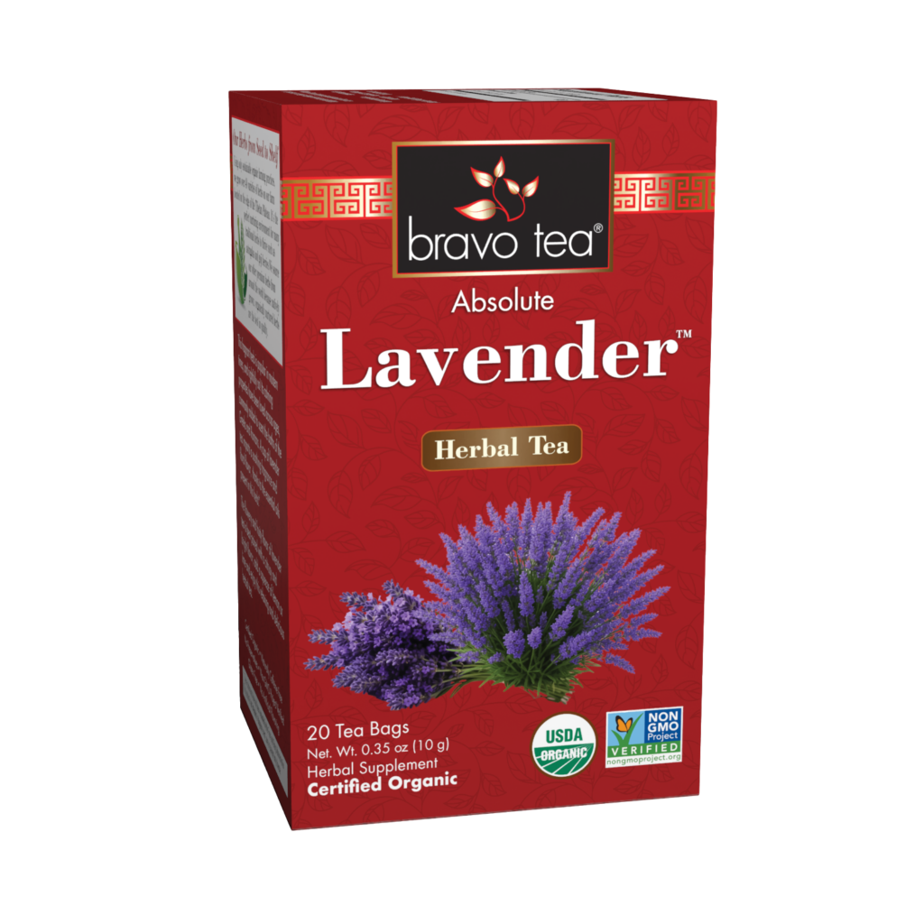 Bravo Tea Absolute Lavender Herbal Tea 20 Tea Bags (1 Single Box)