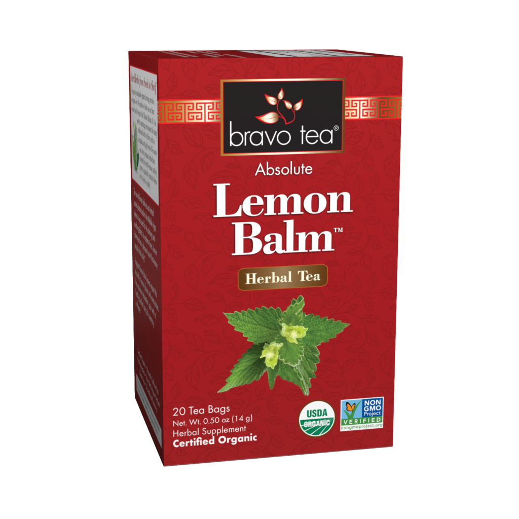 Bravo Tea Absolute Lemon Balm Herbal Tea 20 Tea Bags (1 Single Box)
