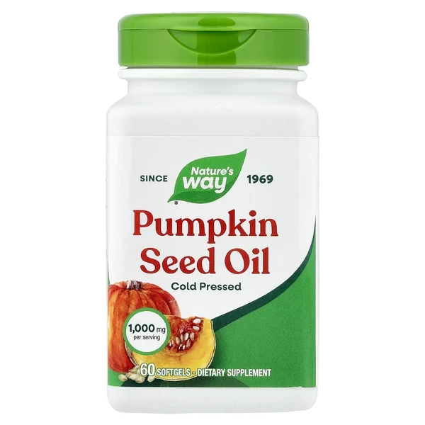 Nature's Way Pumpkin Seed Oil 1000 mg 60 Softgels