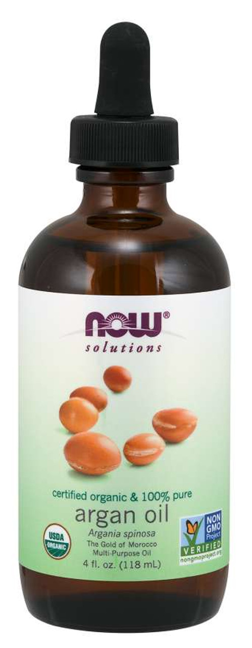 NOW® Solutions 100% Pure Argan Oil, Organic - 4 fl. oz.