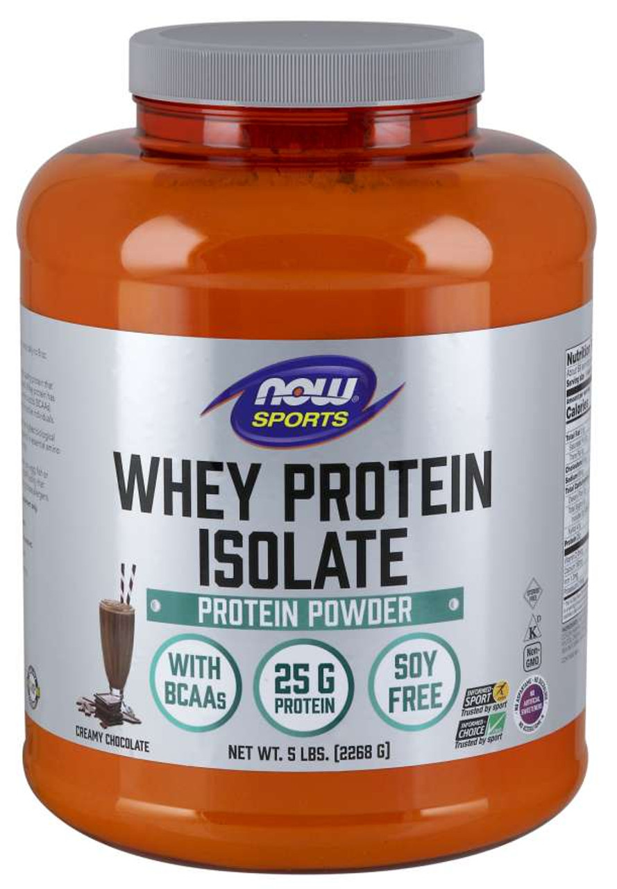 Whey Protein Isolate, Creamy Chocolate Powder - 5 lbs.