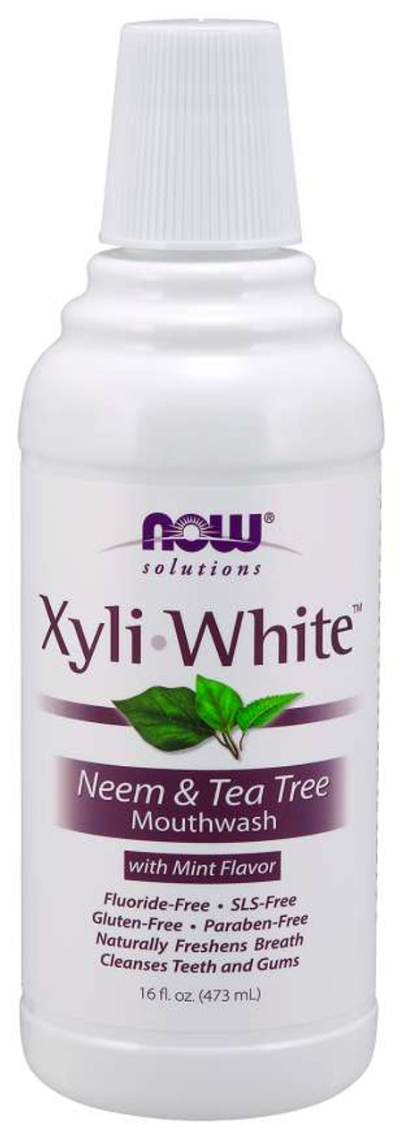 NOW® Solutions Xyliwhite™ Neem & Tea Tree Mouthwash - 16 oz.
