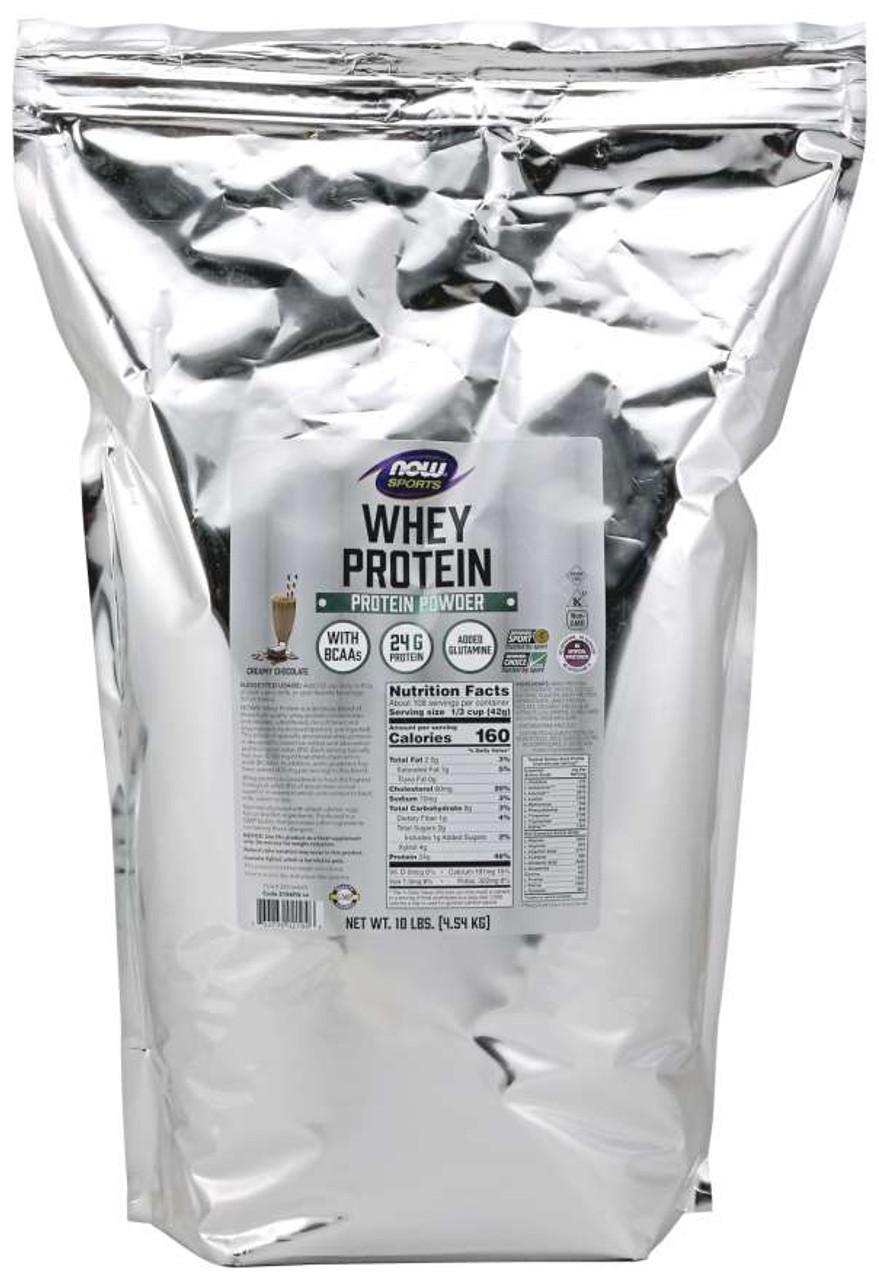 Whey Protein Creamy Chocolate Powder - 10 lbs.