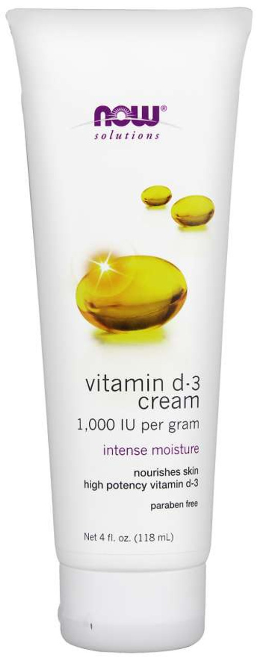 NOW® Solutions Vitamin D-3 Cream - 4 fl. oz.