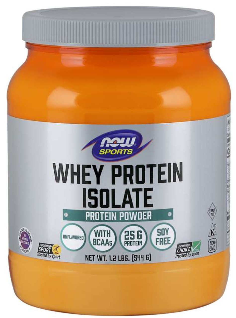 Whey Protein Isolate, Unflavored Powder - 1.2 lb.