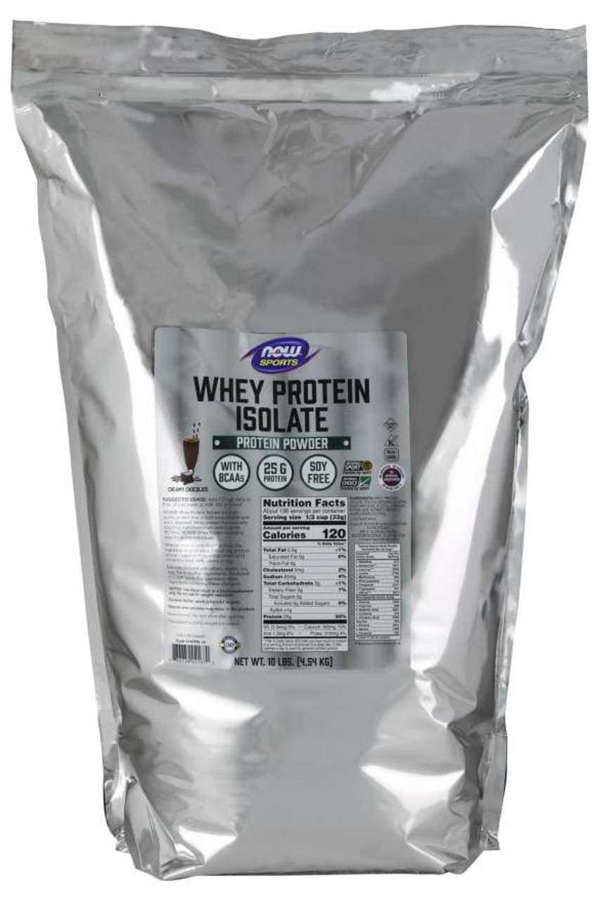 Whey Protein Isolate, Creamy Chocolate Powder - 10 lbs.