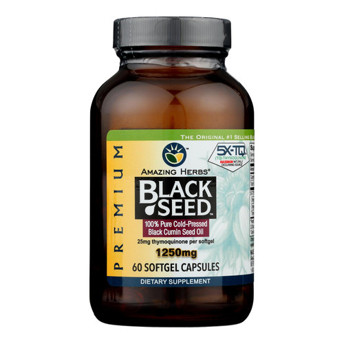 Black Seed Oil - 1250 Mg - 60 Softgel Capsules Black Seed Oil - 1250 Mg - 60 Softgel Capsules